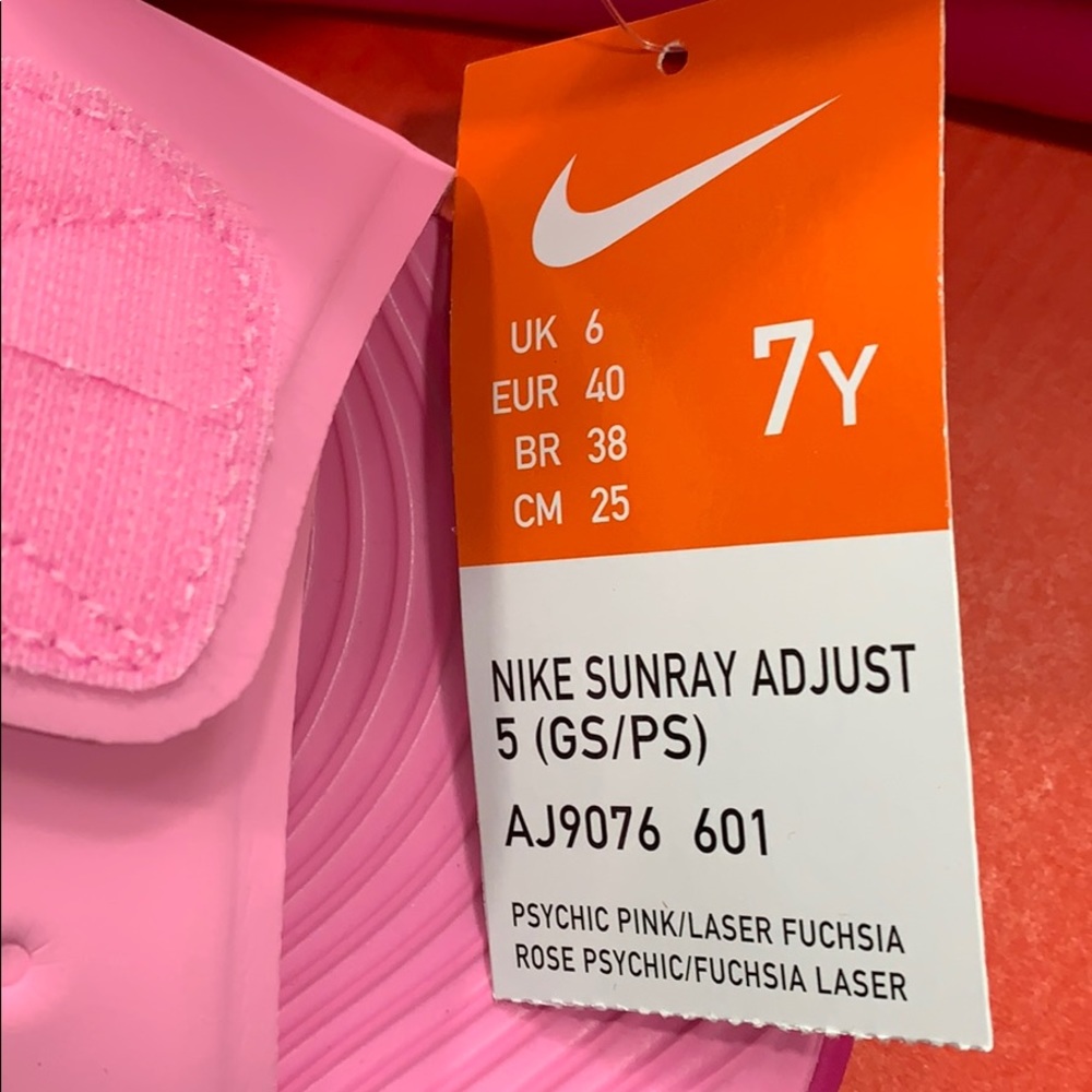 NIKE SUNRAY ADJUST 5 (GS/PS) Psychic Pink/Laser - Picture 14 of 16